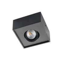 sg lighting -   montage externe cube noir  aluminium